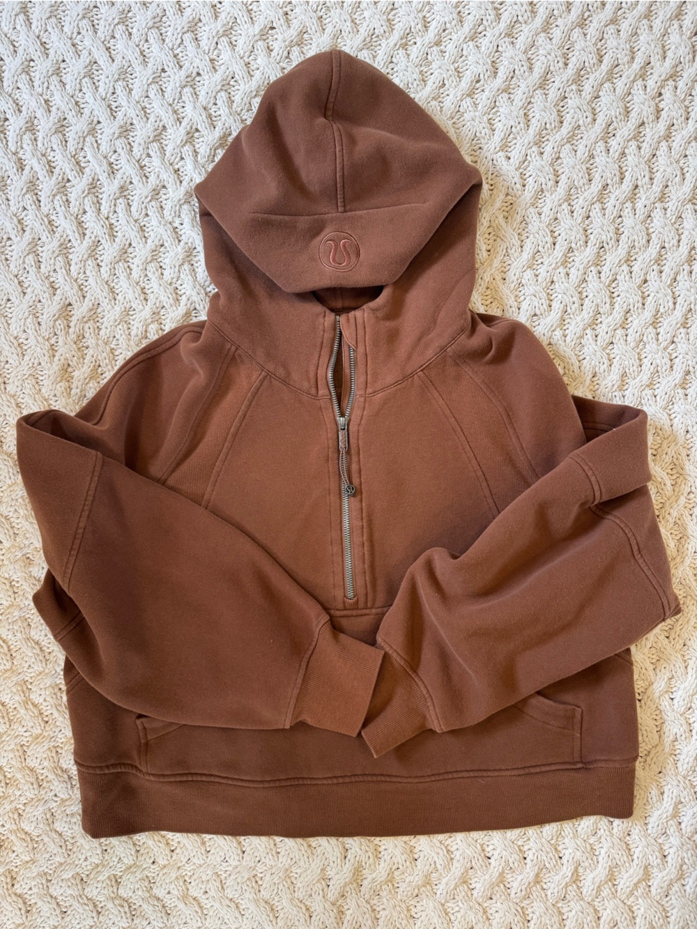 lululemon athletica scuba hoodie in brown